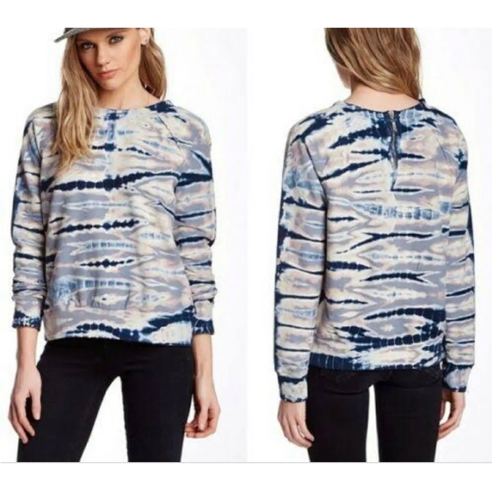 YFB Young Fabulous & Broke Shaka raglan tie dye fleece small